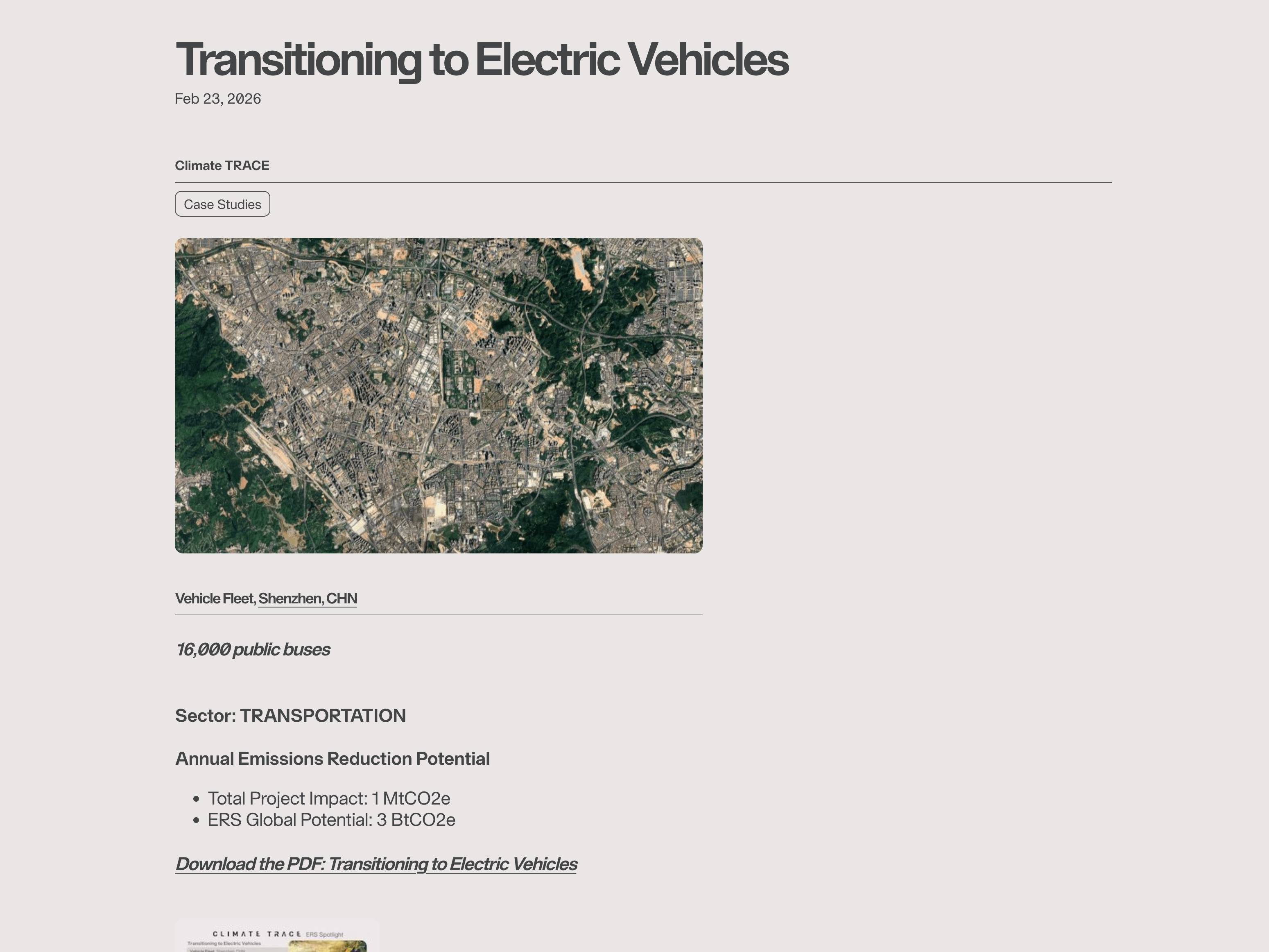 Climate TRACE news